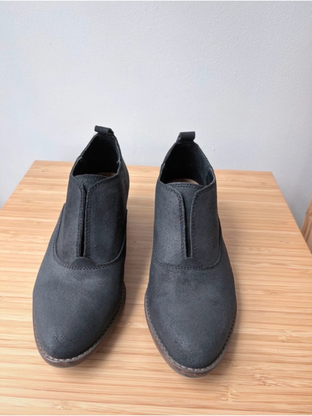 Lucky Brand Slip-On Suede Ankle Shoes